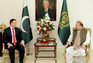 Nedim Makarevic, the Ambassador of Bosnia and Herzegovina to Pakistan called on Prime Minister  Muhammad Nawaz Sharif at PM House in Islamabad on Monday.-DNA
