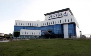 A view of the building housing Libya's state oil energy firm, the National Oil Corporation (NOC), in Tripoli, Libya.