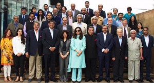 A group photo of the participants of the 18th round of Chaophraya Dialogue organised by Jinnah Institute and Austrialia India Institute in Bangkok on Sunday.