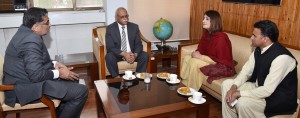 Sobia Khan, MPA KPK Assembly & Committee Chairperson of Right to Information -KPK called on Chaiman PARC Dr. Nadeem Amjad at PARC Headquarters in Islamabad.