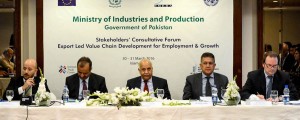 Federal Secy for Industries & Production, Muhammad Arif Azim at Conslutative Forum Export Value Chain Development for Employments & Growth in the Country held in Islamabad.