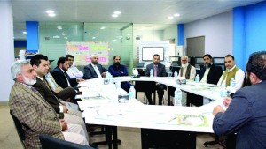 Takaful Focus Group hodling meeting at CIEF, IMSciences in Peshawar. 