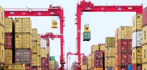 TO GO WITH India-China-SriLanka-Maldives-diplomacy,FOCUS by Claire COZENS and Amal JAYASINGHE in Colombo This photo taken on September 10, 2014 shows gantry cranes being operated at the new Chinese-majority owned Colombo International Container Terminal (CICT) in Colombo. China's president will kick off his first South Asia tour with a visit to Beijing's latest investment in Sri Lanka, a 1.4-billion USD port city development to include a marina and a Formula One track -- all just 250 kilometres (150 miles) from India's coast.      AFP PHOTO / LAKRUWAN WANNIARACHCHI        (Photo credit should read LAKRUWAN WANNIARACHCHI/AFP/Getty Images)