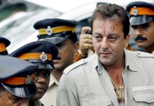 Bollywood star Sanjay Dutt arrives at a special court to stand trial amongst those involved in India's worst bombings in 1993 that killed 257 people in Mumbai June 19, 2007. Dutt, the most famous among the convicted, was found guilty of illegal possession of weapons and could face up to 10 years in prison. No date has been set for his sentencing. REUTERS/Punit Paranjpe (INDIA) - RTR1QXR4