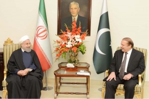 Prime Minister Muhammad Nawaz Sharif in One on One Meeting with President of Iran H.E. Hassan Rouhani at PM House, Islamabad on March 25, 2016