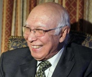 U.S drone strikes are against Pakistan’s sovereignty: Sartaj Aziz