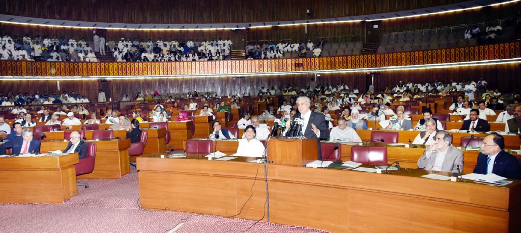 Federal Budget with total outlay of Rs 4395 billion presented