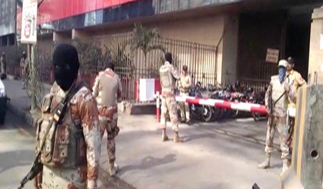 Rangers raid three offices of Zardari’s close aide in Karachi