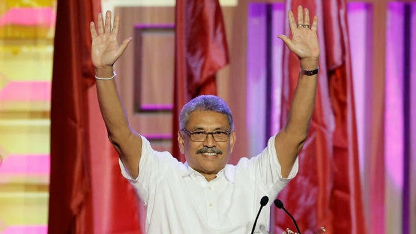 Newly-elected President of Sri Lanka Gotabaya Rajapaksa felicitated