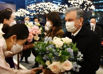 President of Uzbekistan arrives in Seoul