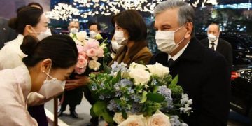 President of Uzbekistan arrives in Seoul