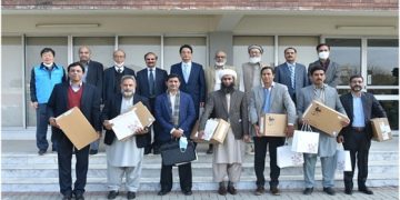 KOPIA Pakistan Centre distributes eight laptops to Pakistani scientists