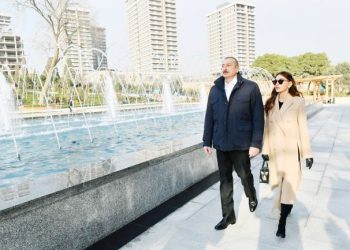 President, First Lady visit renovated Nizami Ganjavi Park