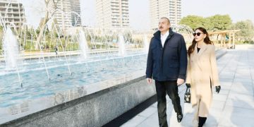 President, First Lady visit renovated Nizami Ganjavi Park