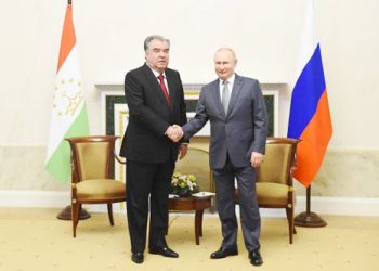 President Emomali Rahmon Meets Russian President Vladimir Putin