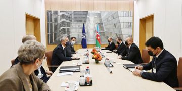 Azerbaijani leader,  NATO secretary-general meet in Brussels