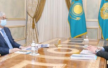 President Tokayev receives PM Mamin