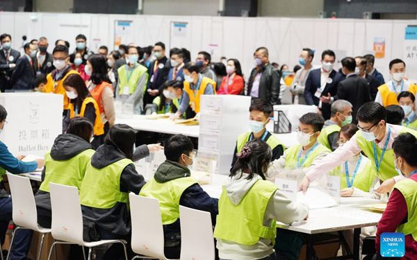 Hong Kong holds LegCo election in smooth, orderly way after electoral improvement