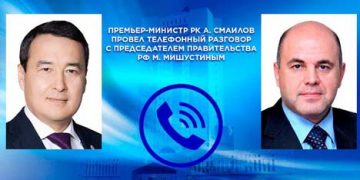 Kazakh, Russian PMs talk over phone