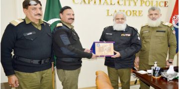 A 21-member delegation attending ‘Post Promotion Supervisory Course’ from Police Training College Chung, visitsCapital City Police Hqrs