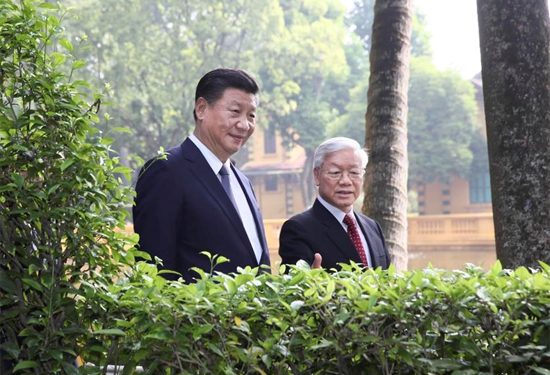 Xi Jinping, Trong  exchange Spring Festival greetings