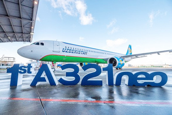 Uzbekistan Airways receives the first A321LR airplane