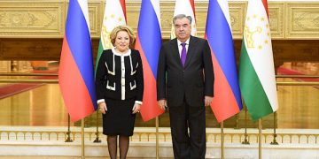 Tajik leader, Russian parliament speaker discuss cooperation