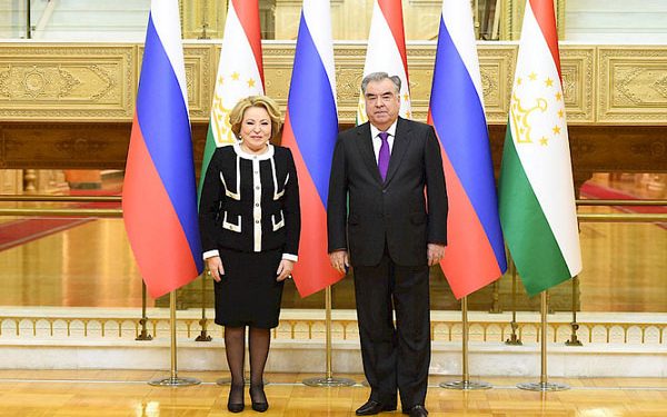 Tajik leader, Russian parliament speaker discuss cooperation