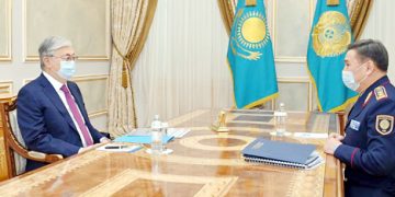 Kazakh President receives Minister of Internal Affairs Marat Akhmetzhanov