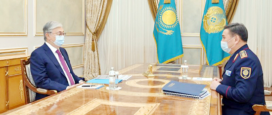 Kazakh President receives Minister of Internal Affairs Marat Akhmetzhanov