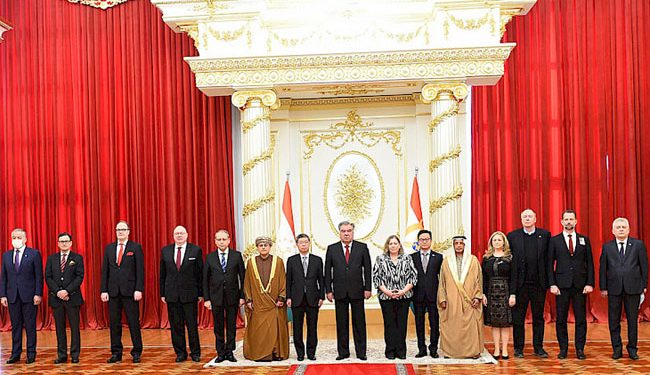 President Rahmon receives credentials of twelve newly appointed ambassadors