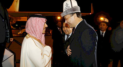 Saudi FM arrives in Kyrgyzstan