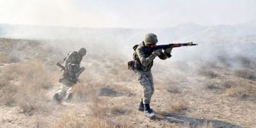 Azerbaijan Army  unit holds tactical drills