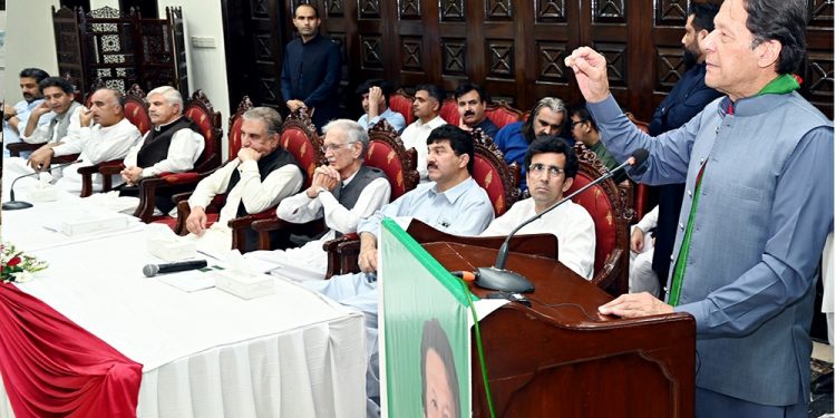 Chairman PTI Imran Khan addressing Insaf Lawyers Forum
