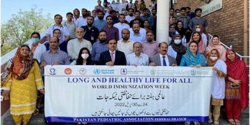 Participants of a walk in a group