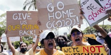 In stunning reversal, protests leave Sri Lanka’s ruling dynasty teetering