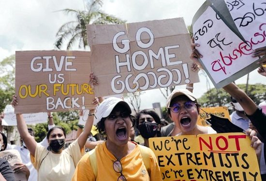 In stunning reversal, protests leave Sri Lanka’s ruling dynasty teetering
