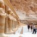 Tourists visit the Temple of Hatshepsut