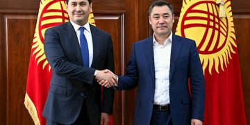 Sadyr Zhaparov receives Uzbek deputy PM Sardor Umurzakov