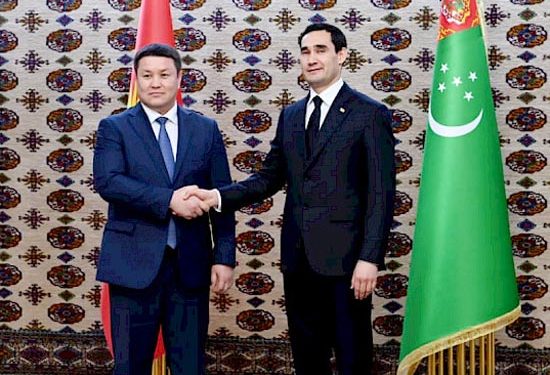 Kyrgyz Parliament speaker, Turkmen leader consider issues of strengthening bilateral co-op