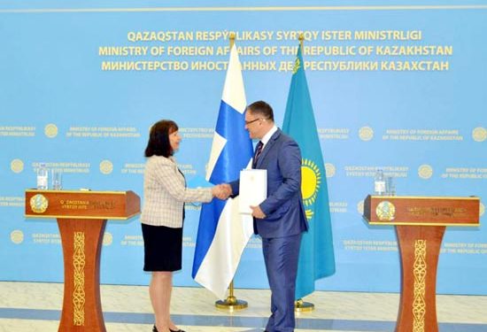 Kazakhstan, Finland mark 30 years of mutually beneficial cooperation