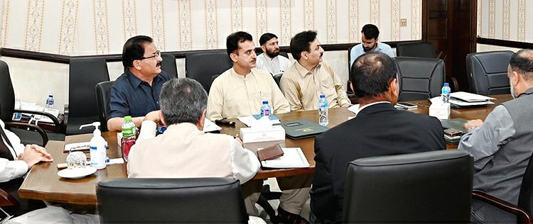 CM KPK Mahmood Khan is presiding over a meeting to the problems arising due  to loadshedding in the province.