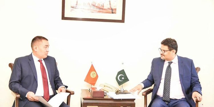 Miftah Ismail apprises the Kyrgyz Ambassador about potential investment avenues present  in Pakistan