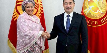 Sadyr Zhaparov receives UN First Deputy Secretary General Amina Mohammed