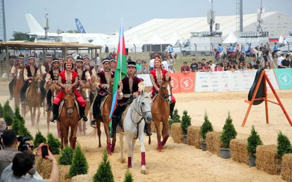 Azerbaijan’s Karabakh  horses participate in Ethnosport Culture Festival