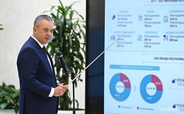 Drinking water supply projects presented to Uzbek President