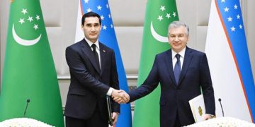 Turkmen, Uzbek Presidents Sign Joint Statement on Strengthening Strategic Partnership
