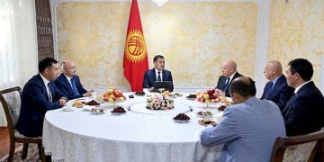 Sadyr Zhaparov meets  with foreign guests of Karakol  cultural capital of CIS in 2022 event
