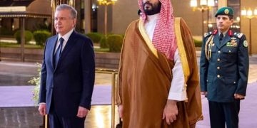 Saudi Crown Prince receives Uzbek President in Jeddah