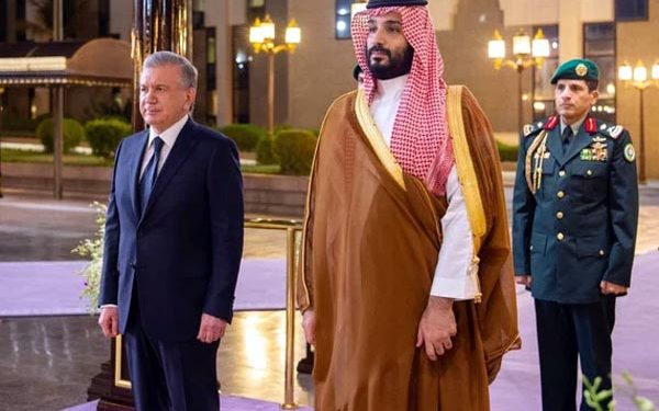 Saudi Crown Prince receives Uzbek President in Jeddah